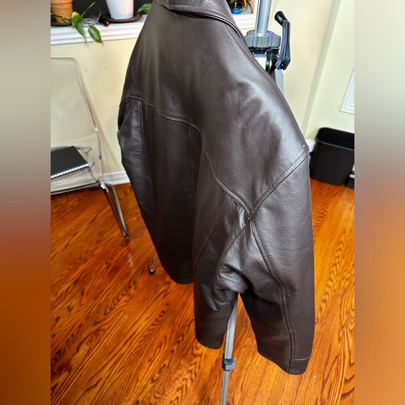 LEATHER COAT, Lg - Picture 9 of 11